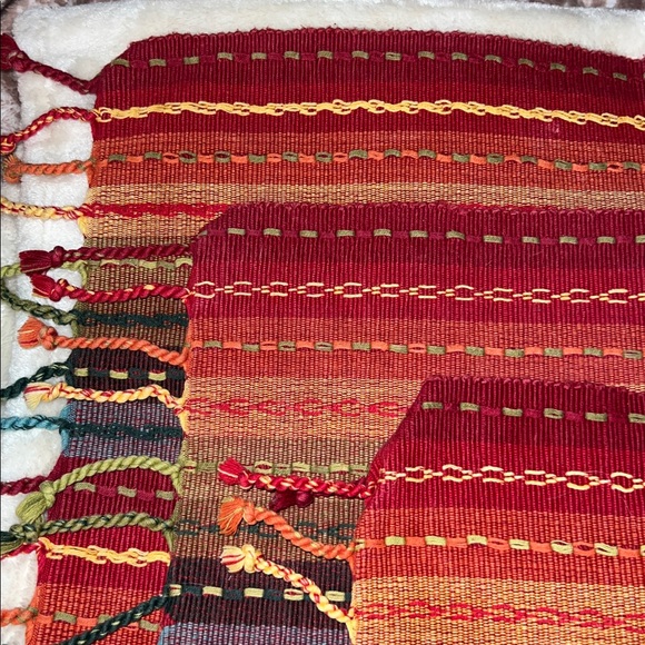 PIER 1 🏜️ TASSEL MEXICANA SOUTHWESTERN OMBRÉ STRIPED COTTON TWILL PLACEMAT SET - Picture 4 of 11
